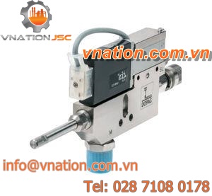dispensing valve / solenoid-driven / nickel-plated brass / switching