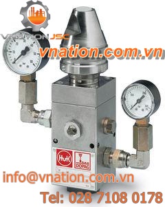 viscous fluid pressure regulator / membrane / single-stage