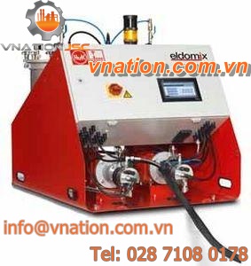 resin mixer-dispenser / with gear pump