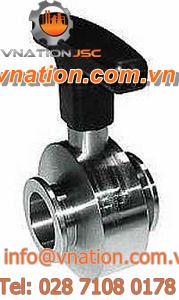 butterfly valve / manual / high-vacuum
