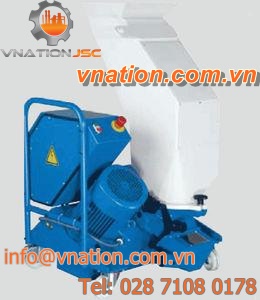 waste plastic granulator / horizontal / for injection molding