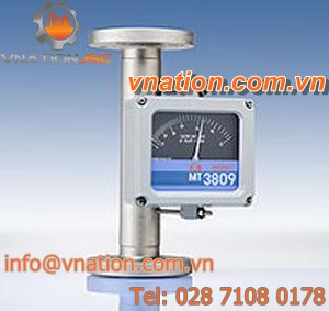 variable-area flow meter / metal tube / for liquids / clamp-on