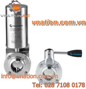 butterfly valve / lever / shut-off