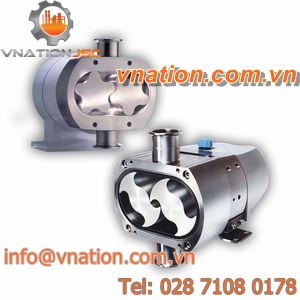 water pump / rotary lobe / for hygienic applications / stainless steel