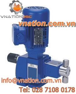 chemical pump / electrically-powered / plunger / for hazardous fluids