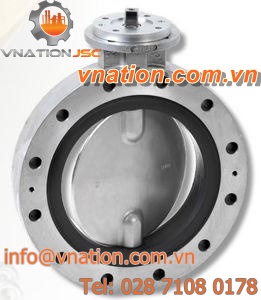 butterfly valve / flange / for aggressive media