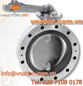 butterfly valve / lever / for aggressive media