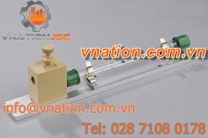 variable-area flow meter / for gas / wall-mount / PTFE