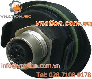 oval plug / male / plastic / for cable input
