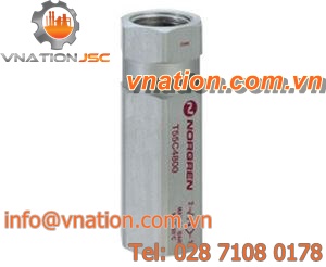 spring check valve / for vacuum / for compressed air