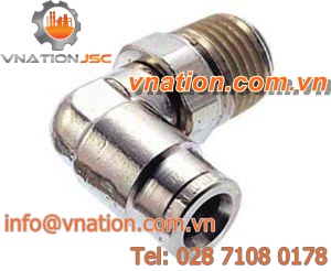 push-in instant coupling / elbow / metal / pneumatic