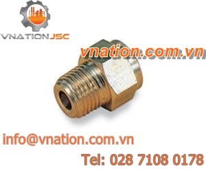 compression fitting / straight / brass