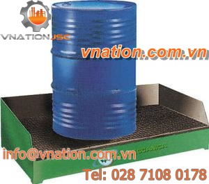 multi-use containment bund / 2-drum / steel / rigid