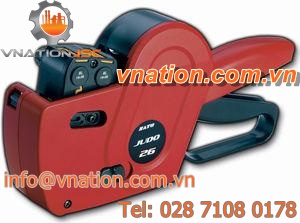 manual labeler / for the food and beverage industry / portable / two-line