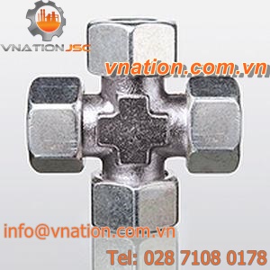 threaded fitting / cutting ring / cross / cylindrical