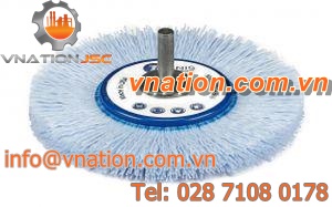 circular brush / abrasive / cleaning / deburring