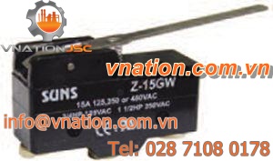 lever micro-switch / single-pole / electromechanical