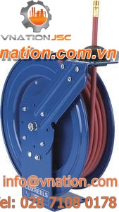 hose reel / spring / fixed / construction