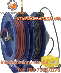 pneumatic hose reel / cable / spring / double