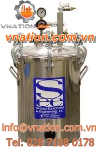 vacuum tank / stainless steel / vertical