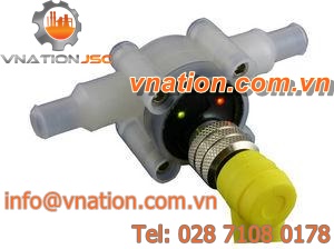 flow meter / Pelton wheel turbine / for water / in-line / plastic