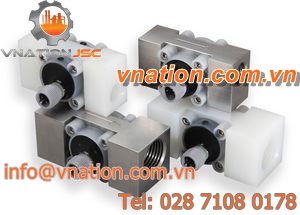 turbine flow meter / for corrosive liquids / in-line