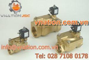 diaphragm valve / shut-off / air-operated / 2/2-way
