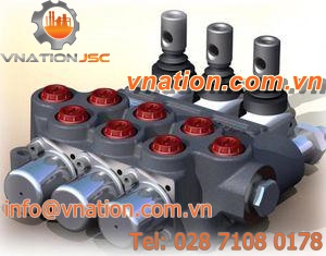 hydraulic solenoid valve / 3-way / monobloc