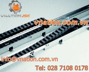 slide rail / steel / for drag chains