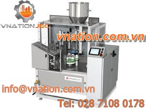 multi-container filler / automatic / for liquids / for pipe ends