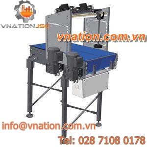 chain conveyor / case / horizontal / cooling