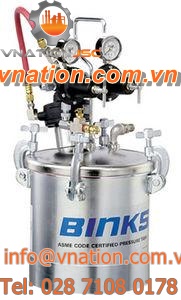 viscous product tank / storage / stainless steel / vertical