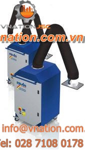 welding fume extractor / industrial / cartridge / compact