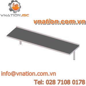 single-sided shelving / stainless steel
