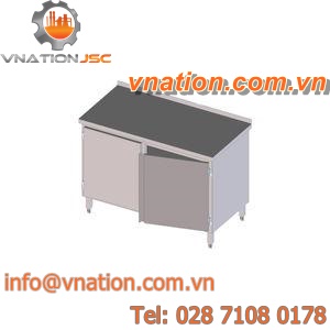 hinged door cabinet / stainless steel