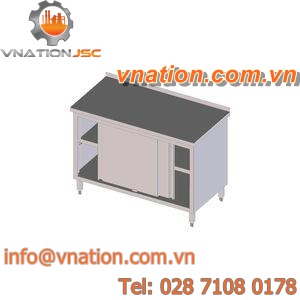 sliding door cabinet / shelf / stainless steel