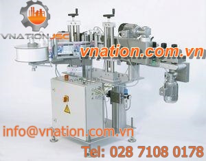 automatic labeler / side / for self-adhesive labels / linear