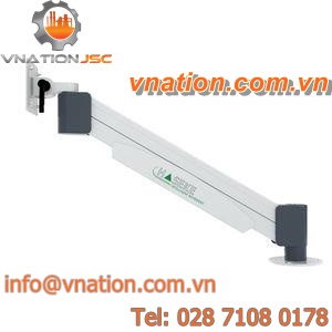control box support arm system / for flat screens