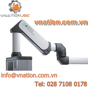 control box support arm system / equipment / for flat screens