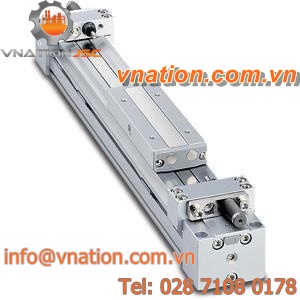 pneumatic cylinder / rodless / compact / precision