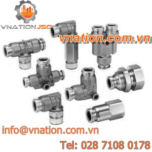 nickel-plated brass instant coupling / pneumatic / compact / standard