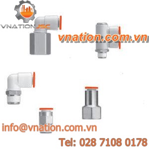 compression fitting / threaded / T / nylon