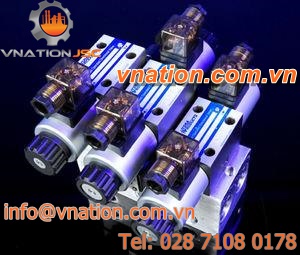 spool hydraulic directional control valve / solenoid-operated / 3/2-way / 4/2-way