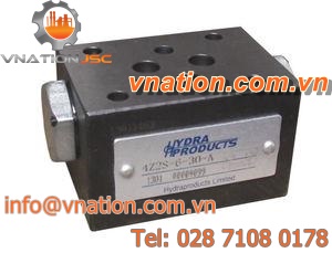hydraulic check valve / pilot-operated / modular