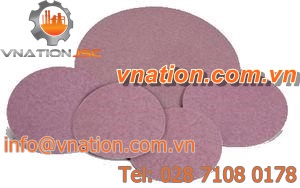 polishing abrasive disc / aluminum oxide / for metal / pressure-sensitive adhesive (PSA)