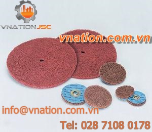 finishing abrasive disc / aluminum oxide / silicon carbide / for metal