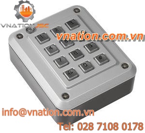 wall-mounted keypad / integrated / for access control / rugged