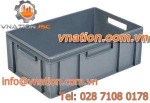 plastic crate / stacking / UN-certified