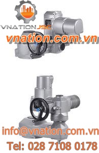 electric valve actuator / multi-turn / bevel gear / with handwheel