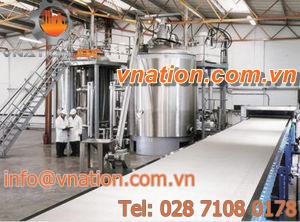 flexible conveyor belt / for the chemical industry / for the food industry